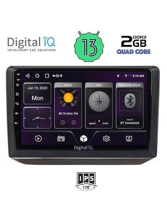 Digital IQ Car Audio System for Skoda Fabia 2008-2014 (Bluetooth/USB/AUX/WiFi/GPS/Android-Auto) with Touch Screen 10"