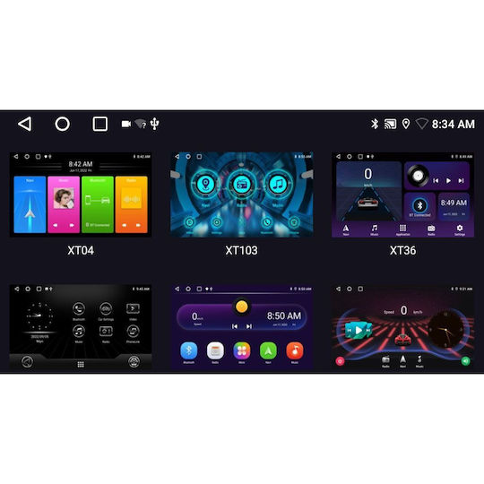 Digital IQ Ηχοσύστημα Αυτοκινήτου (Bluetooth/USB/WiFi/GPS/Apple-Carplay/Android-Auto) με Οθόνη Αφής 9"