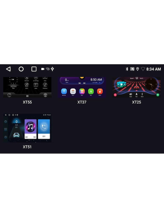 Digital IQ Ηχοσύστημα Αυτοκινήτου (Bluetooth/USB/WiFi/GPS/Apple-Carplay/Android-Auto) με Οθόνη Αφής 9"