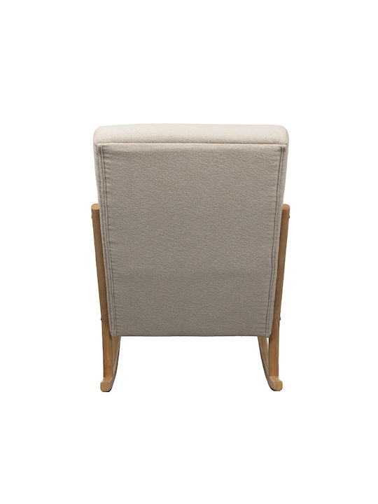 Organic Schaukelstuhl Beige 65x101x99cm
