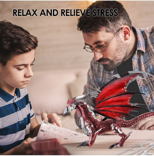 Piececool Παιχνίδι Κατασκευών Μεταλλικό Dragonul Negru