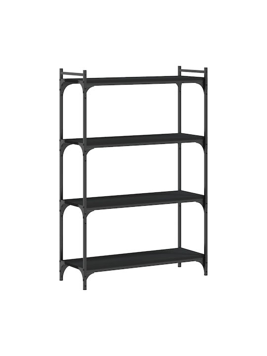 Bookcase Black 80x30x120cm