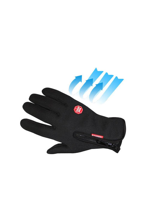 eBest Voller Finger Fahrradhandschuhe Erwachsene Schwarz