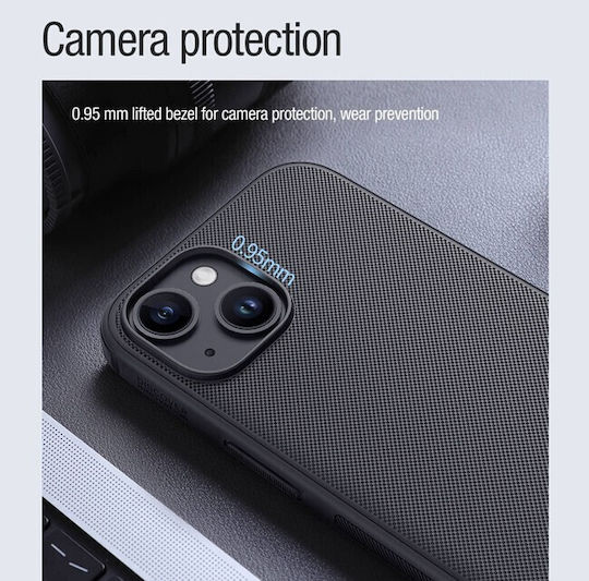 Nillkin Super Frosted Back Cover Plastic Magnetic Albastru (iPhone 15)