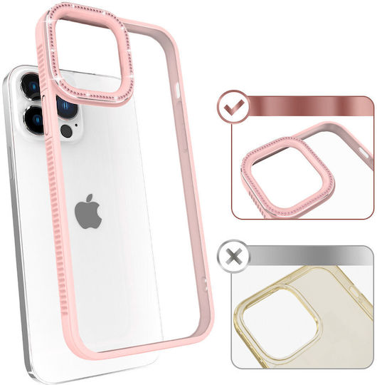 Kingxbar Sparkle Series Back Cover Plastic Pink (iPhone 13 Pro Max)
