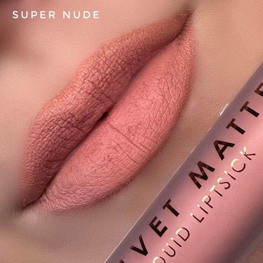 MUA Long Lasting Liquid Lipstick Velvet Super Nude