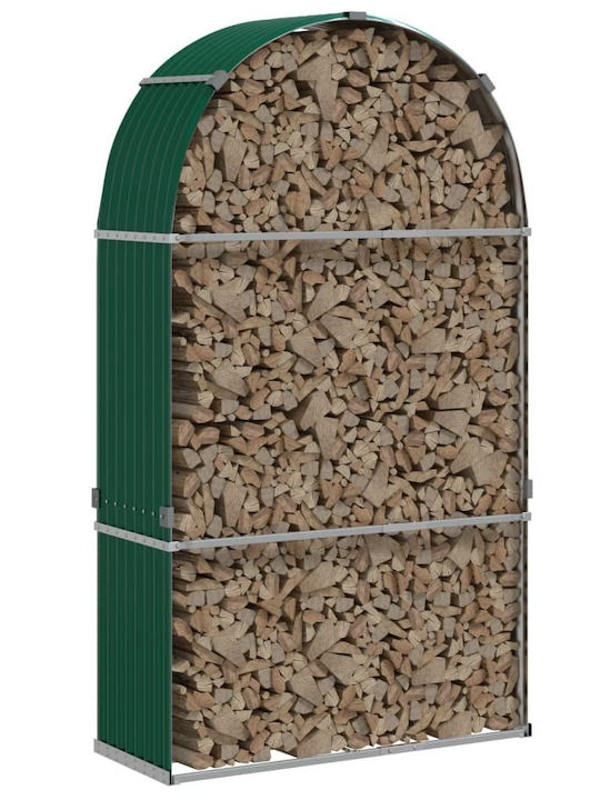vidaXL Metallisch Regal Holzlagerung 120x45x210cm