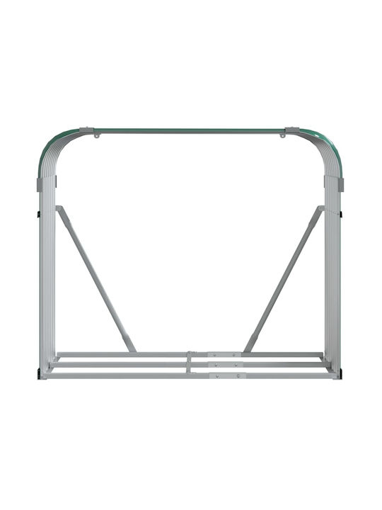 vidaXL Μεταλλικό Ράφι Αποθήκευσης Ξύλων 120x45x100cm Πράσινο