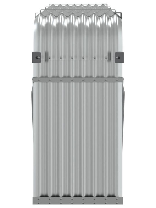 vidaXL Metallisch Regal Holzlagerung 234x45x100cm