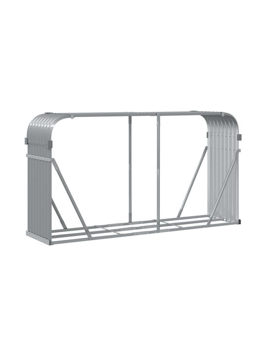 vidaXL Metalic Raft Depozitare lemne 180x45x100cm Gri