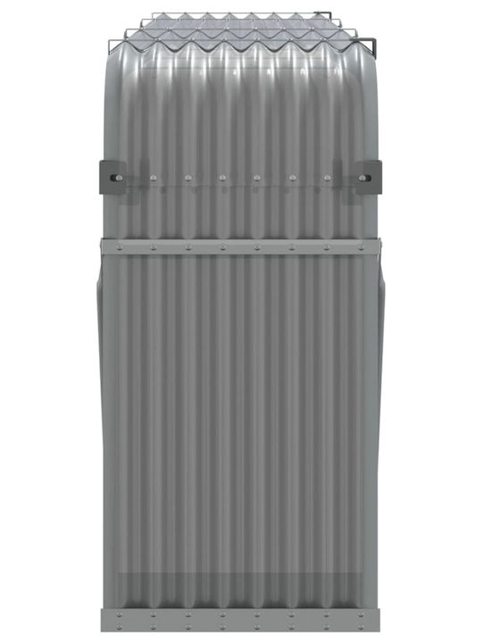 vidaXL Μεταλλικό Ράφι Αποθήκευσης Ξύλων 234x45x100cm Γκρι