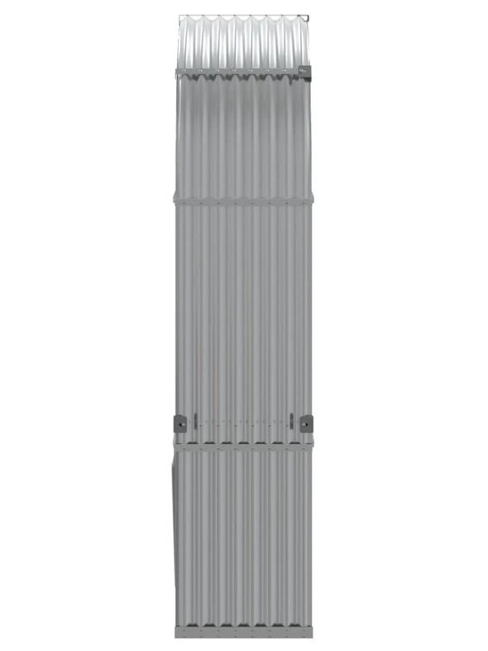 vidaXL Metallisch Regal Holzlagerung 120x45x210cm