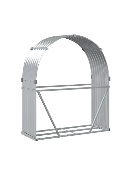 vidaXL Metallisch Regal Holzlagerung 120x45x140cm