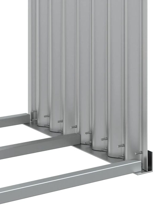 vidaXL Metallisch Regal Holzlagerung 120x45x210cm