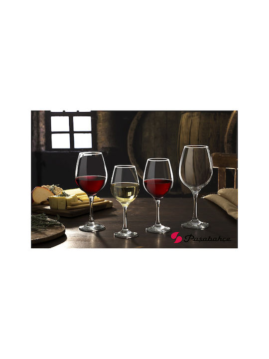 Pasabahce Set Gläser für Weißwein aus Glas Mit Stiel 295ml 3Stück