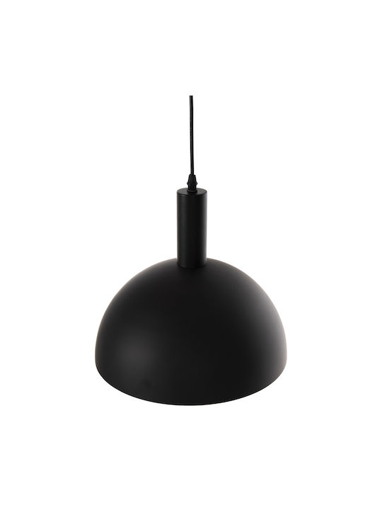 HomeMarkt Pendant Light Black Bell with Socket E27 29x29x121cm
