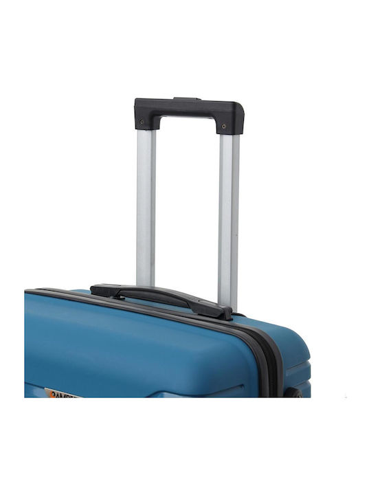 Amber Koffer Hart Blau Maximale Höhe 75cm mit 4 Räder Set 3 Stück