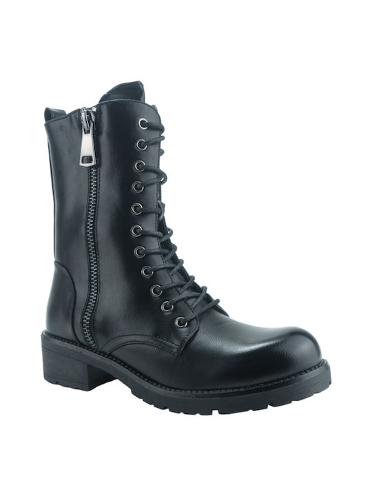 Plato Damen Knöchelstiefel Schwarz