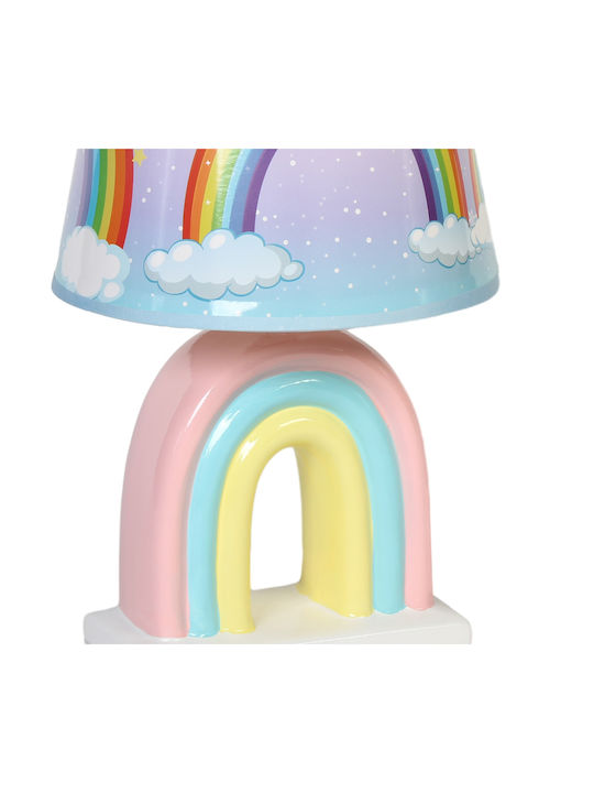 Keskor Kids Portable Lamp Rainbow Pink 20x20x33εκ.