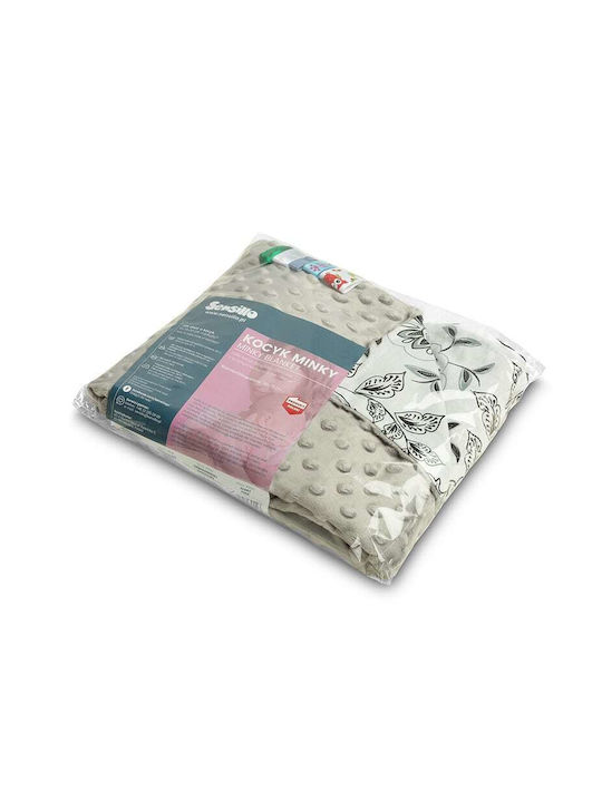 Sensillo Blanket Nursery Swaddling Blankets Gray Grey 75x100cm