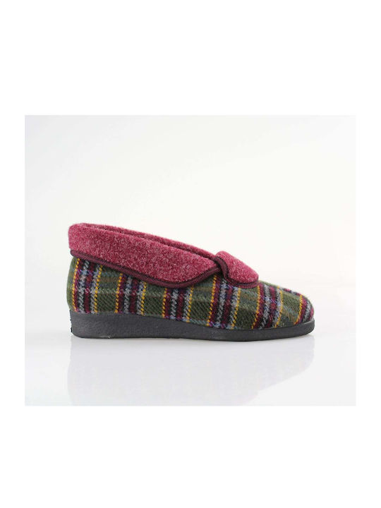 FAME Closed-Back Women's Slippers In Burgundy Colour