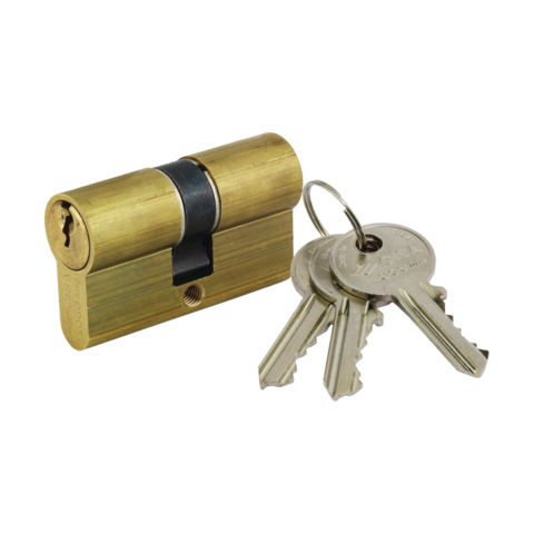 Cisa Lock Cylinder Locking Line 54mm (27-27) with 3 Keys Gold