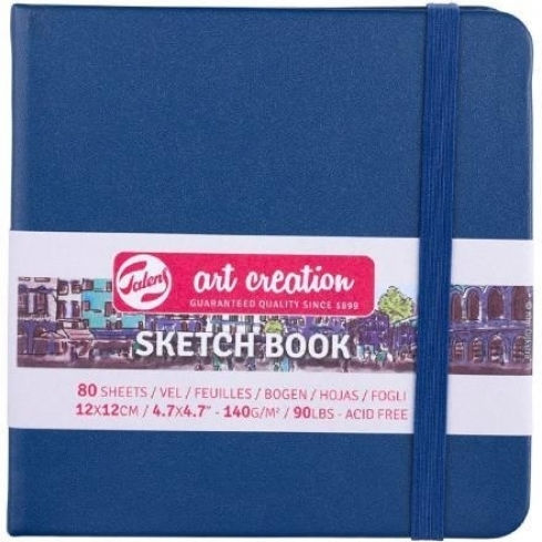 Royal Talens Μπλοκ Σχεδίου Sketchbook Book 12x12cm 80 Φύλλα Navy Blue