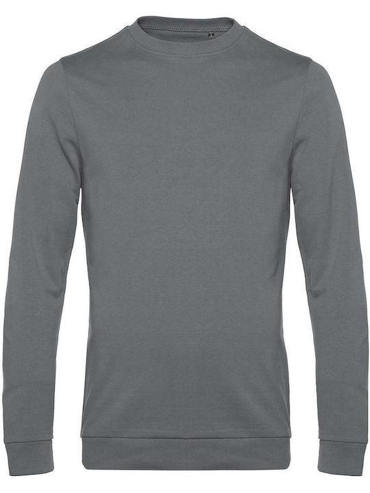 B&C Set In Men's Long Sleeve Promotional Sweatshirt Elephant Grey