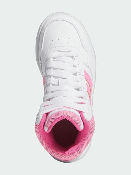 Hoops Hoops Mid 3.0 Kids Sports Shoes Basketball with Laces White