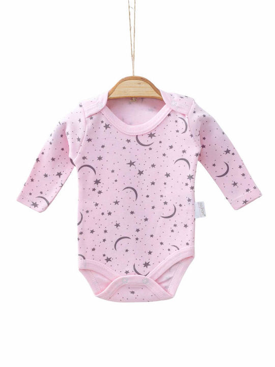 Nayinom Baby Bodysuit Long-Sleeved Pink