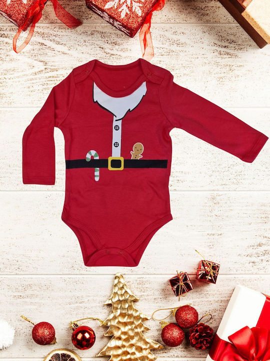 beBio Xmas Cookie Κορμάκι Κοκκινο