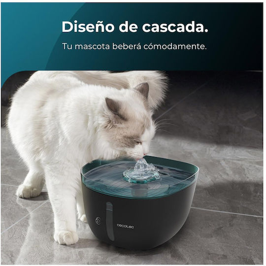 Cecotec Pumba 2000 Refresh Automat Adăpătoare / Fântână pentru Câine & Pisică 2lt 13.5cm în Culoare Negru