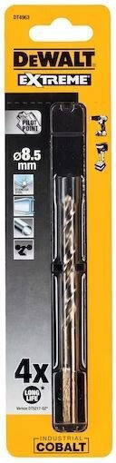 DEWALT Extreme Flügelbohrer Cobaltium mit Dreikantschaft für Metall 5mm / 75x117mm