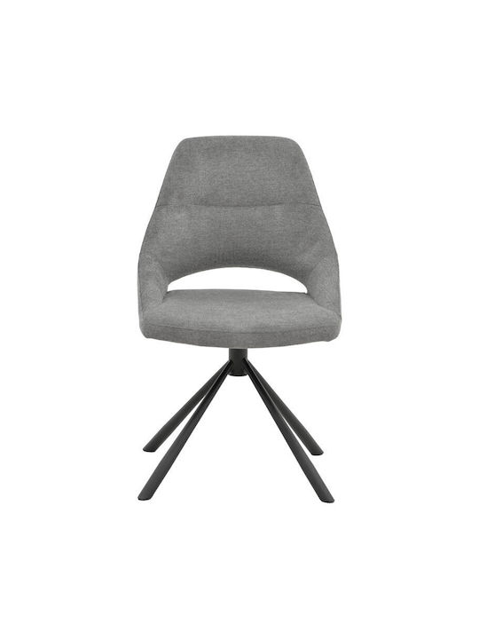 Luciano Dining Room Metallic Chair Grey 52x58x86cm