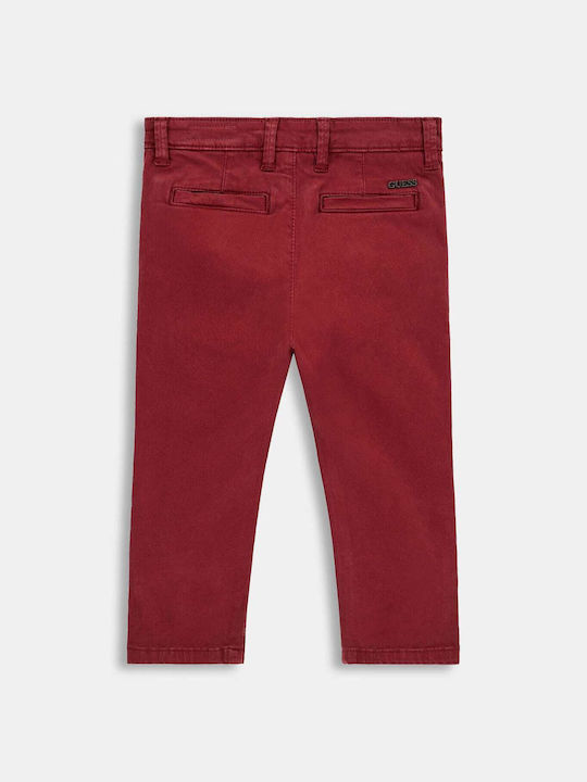 Guess Pantaloni copii Bordeaux