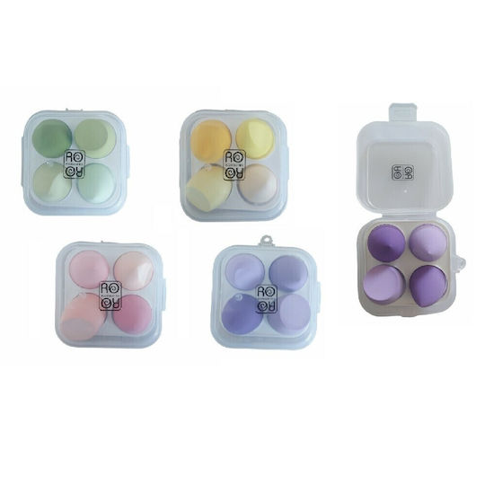 Ro-Ro Accessories Set with Makeup Sponges for Foundation 4 Pieces