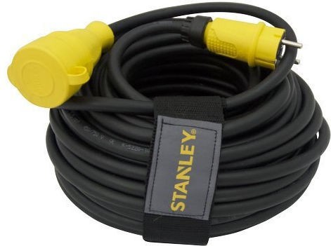 Stanley 1 Platz mit Kabel 20m Durchmesser 3 x 2.5mm² Schwarz