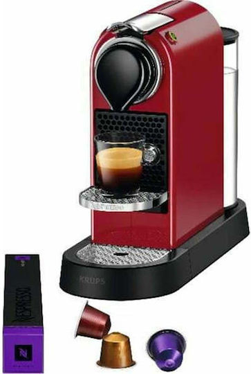 Krups Citiz Pod Coffee Machine Nespresso Pressure 19bar Red