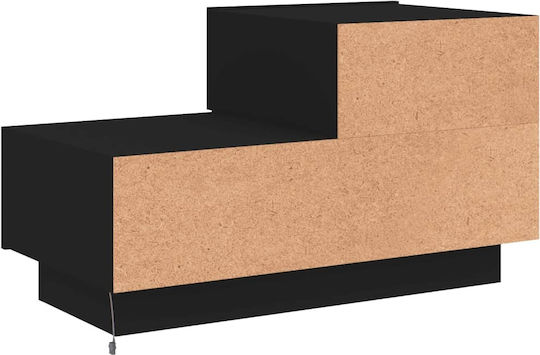 Nachttisch Schwarz 70x36x40.5cm