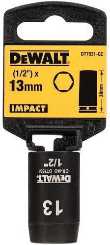 DEWALT Căpăcel Pneumatic - Pneumatic Hexagonal cu Patrat de Prindere 1/2" Diametru 1/2" 1buc