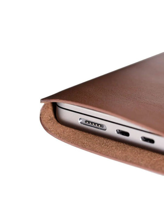 Sandmarc Leather Edition Husă pentru laptop 14" MacBook Pro în culoarea Maro