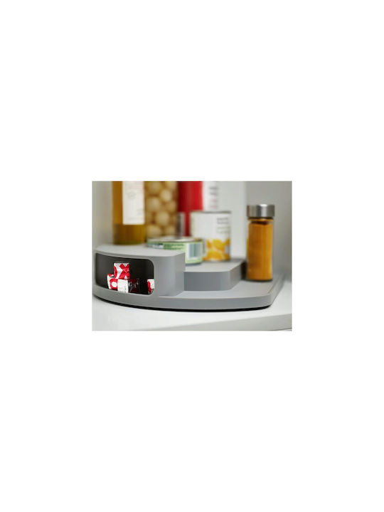 Joseph Joseph Plastic Tabletop Rotating Spice Rack Gray