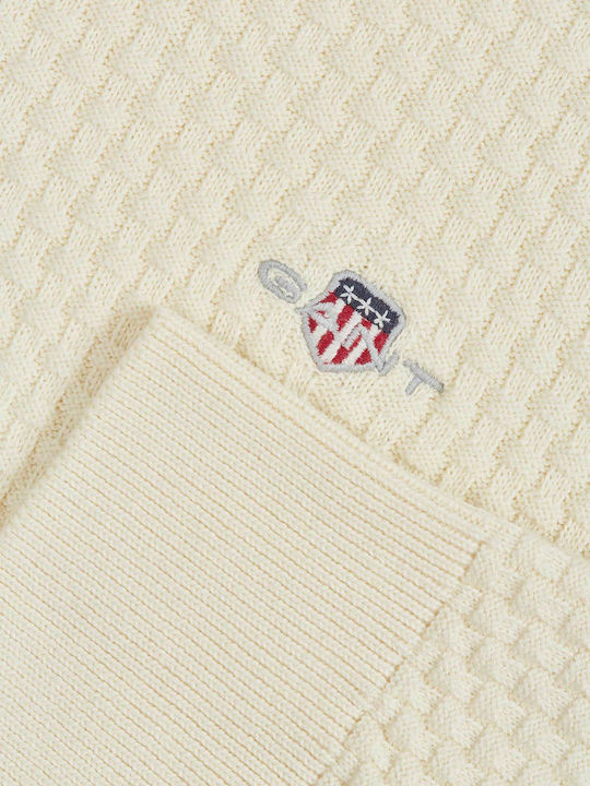 Gant Long Sleeve Sweater Cream