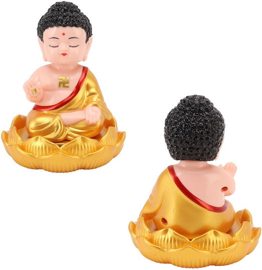Decorative Buddha made of Plastic Prosperity 11x8.5cm 1pcs