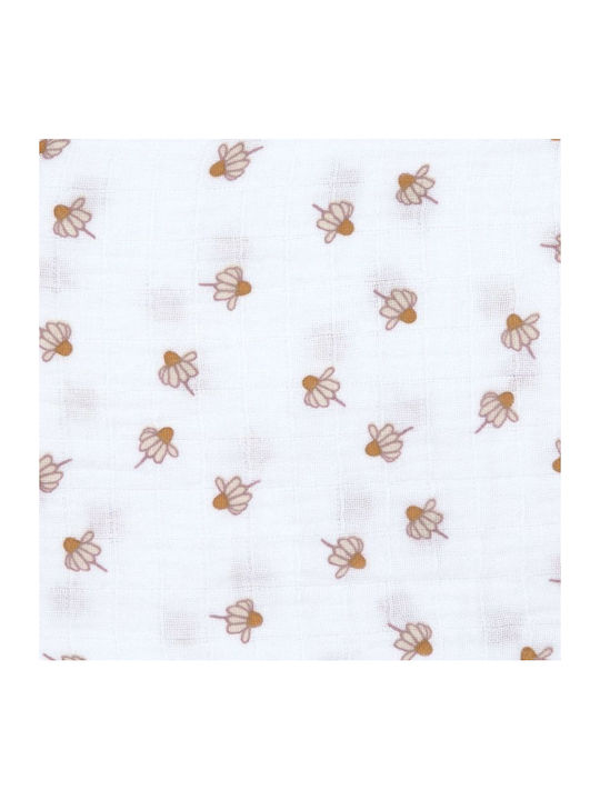 Laessig Swaddle Blanket Alb 85x85εκ. 3buc