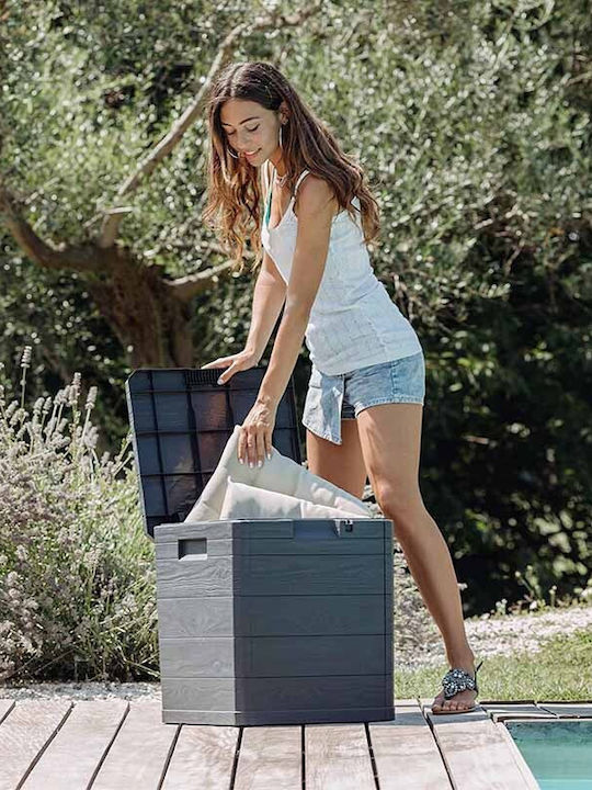Toomax Coș de Depozitare Plastic cu capac Gri 42.5x45x50cm 1buc