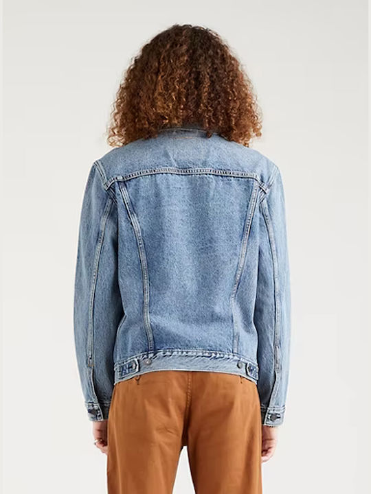 Levi's Trucker Geacă pentru bărbați de iarnă Medium Aged Denim