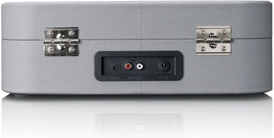 Lenco TT-116 TT-116GR Βαλιτσάκι Πικάπ με Belt Drive, Προενίσχυση και Ενσωματωμένα Ηχεία Γκρι