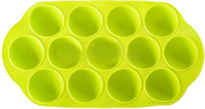 Venus Silicone Ice Cube Tray Round 13 Slots Yellow 14315