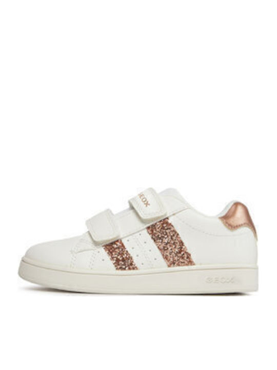 J ECLYPER Παιδικά Sneakers Ανατομικά με Σκρατς Λευκά